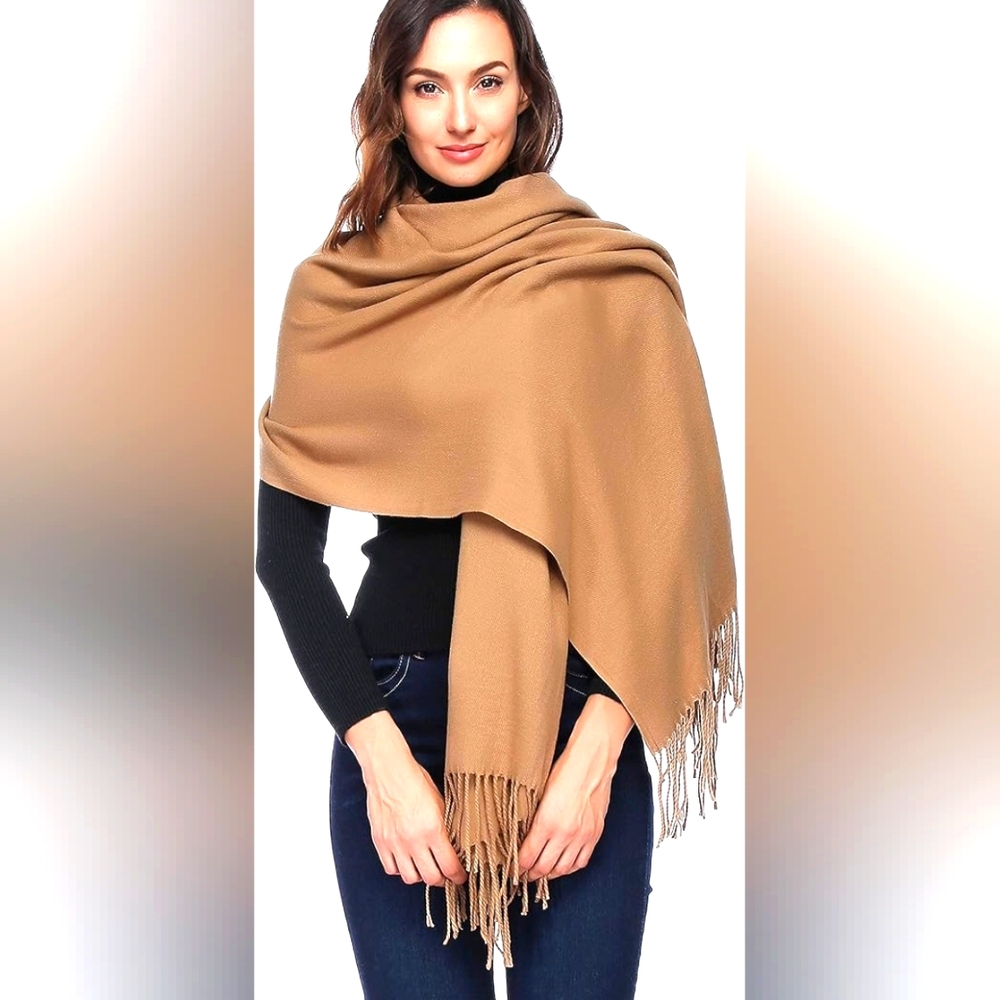 HOYAYO Wool Shawl Wraps - Extra Large Thick Soft Pashmina Scarf